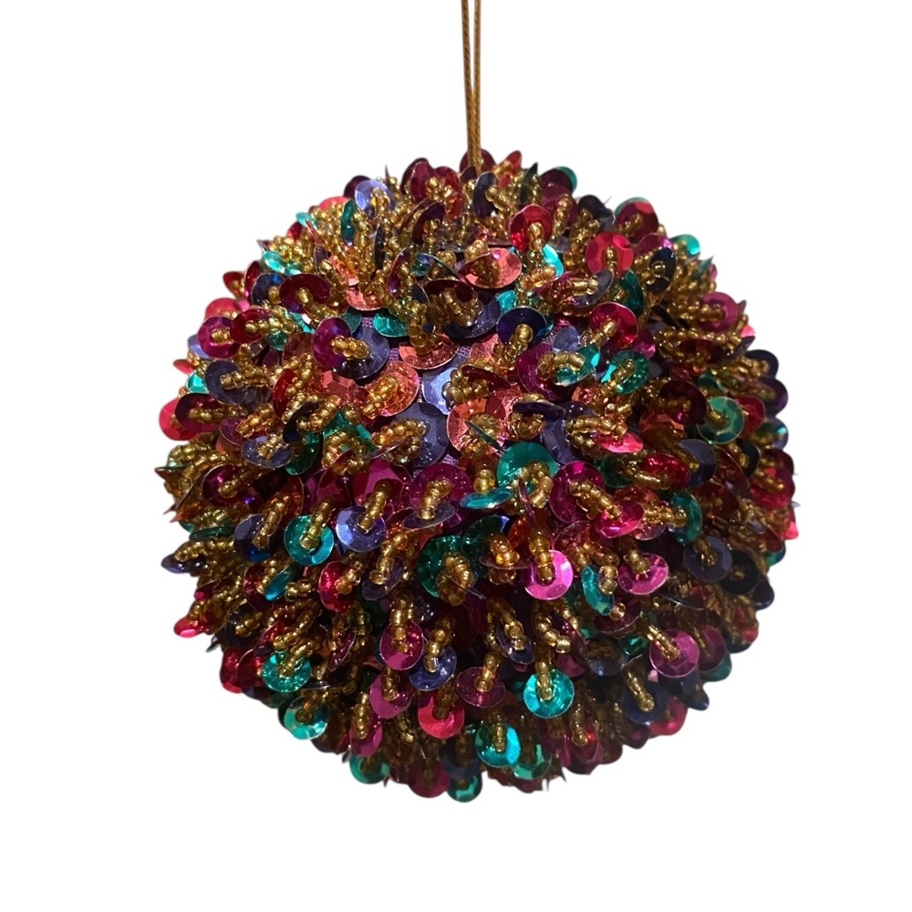 Jim Marvin Colorful Sequin Ornament